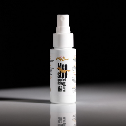 Gel intim MYLOVE Men Stud Comfort Delay Med Gel, pentru întârzierea ejaculării și lubrifiere, cu ulei de mentă, 50 ml