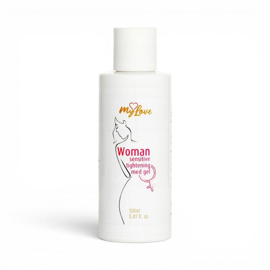 Gel intim MYLOVE Woman Sensitive Tightening Med Gel, pentru strâmtarea vaginului, hidratant, miros de mango, 150 ml