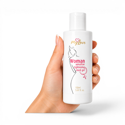 Gel intim MYLOVE Woman Sensitive Tightening Med Gel, pentru strâmtarea vaginului, hidratant, miros de mango, 150 ml