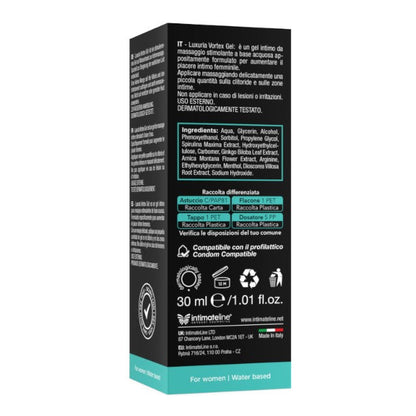 Gel intim pentru femei LUXURIA Vortex Gel, pentru stimularea clitorisului și libidoului, cu efect de răcire, 30 ml