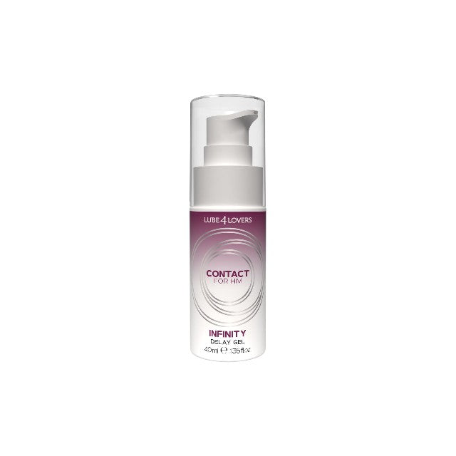 Gel LUBE4LOVERS Infinity Delay Gel, pentru întârzierea ejaculării, pe bază de apă, compatibil cu prezervative, 40 ml