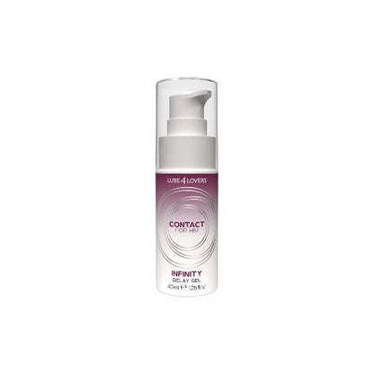 Gel LUBE4LOVERS Infinity Delay Gel, pentru întârzierea ejaculării, pe bază de apă, compatibil cu prezervative, 40 ml