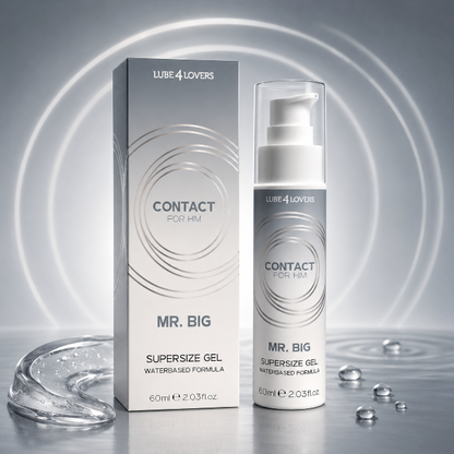Gel LUBE4LOVERS Mr. Big SuperSize Gel, pentru mărirea penisului și senzații intensificate, textură non-grasă, 60 ml