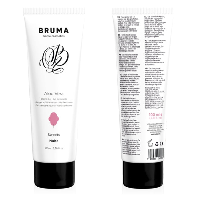 Gel Lubrifiant BRUMA - Aloe Vera Sliding Gel, pe baza de apa, aroma dulce, 100 ml