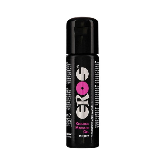 Gel pentru masaj Kissable Eros, cu efect de încălzire, aromă cireșe, 100 ml