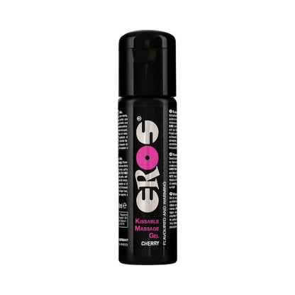 Gel pentru masaj Kissable Eros, cu efect de încălzire, aromă cireșe, 100 ml