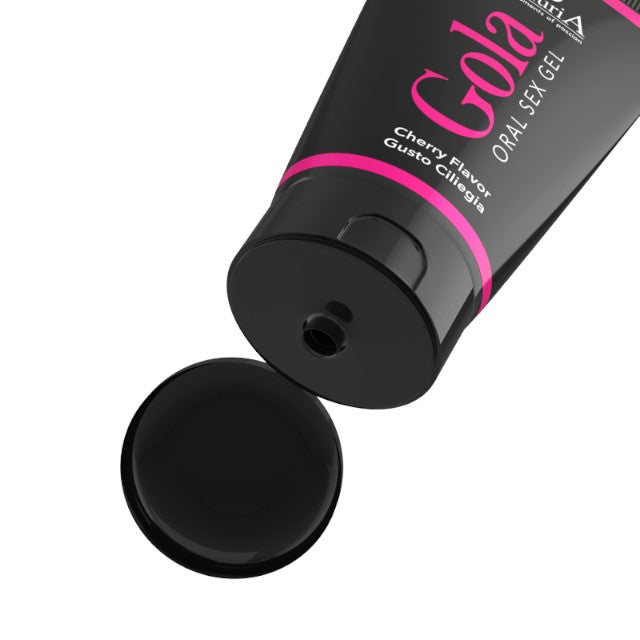 Gel pentru sex oral LUXURIA Gola Cherry, pe bază de apă, cu aromă naturală de cireșe, 50 ml