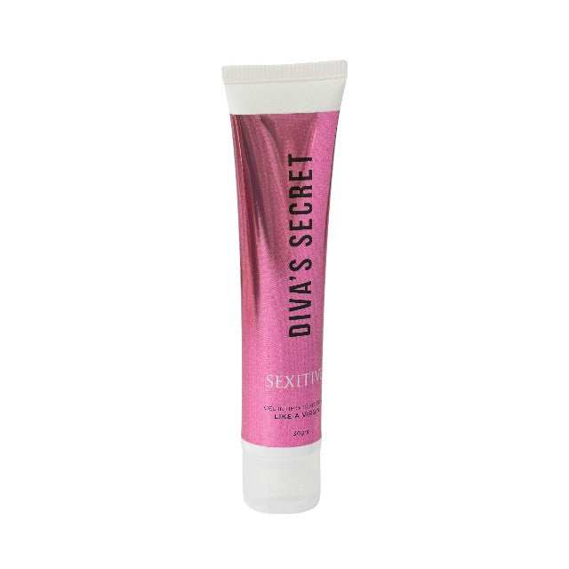 Gel pentru strâmtarea vaginului SEXITIVE Diva’s Secret - Tightening, cu acid hialuronic și acid lacid, 30 g