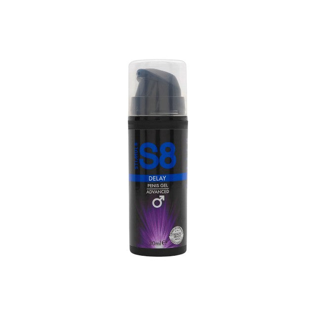 Gel S8 Delay Advanced, ajută la întârzierea ejaculării, conține ingrediente naturale, fără parabeni și sulfați, 30 ml