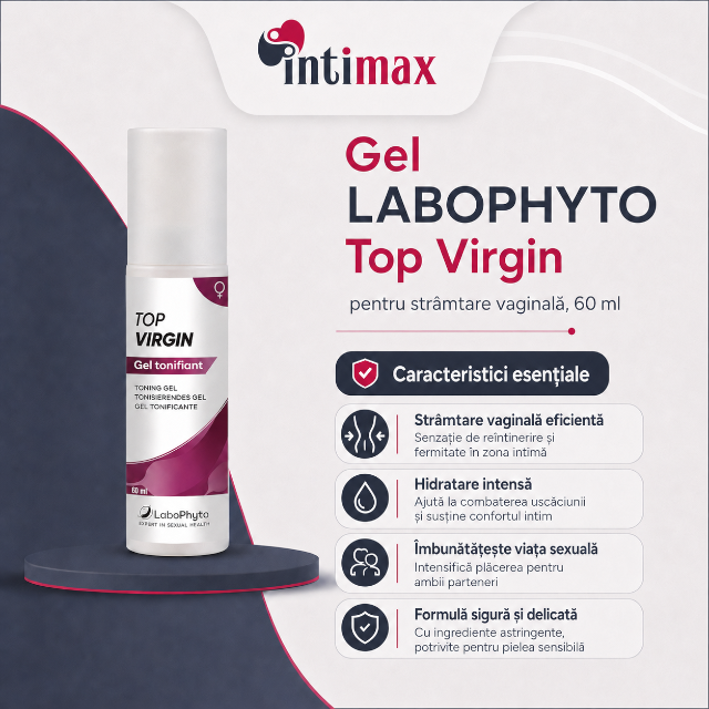 Gel TOPVIRGIN Labophyto, pentru stramtare vaginala, 60 ml