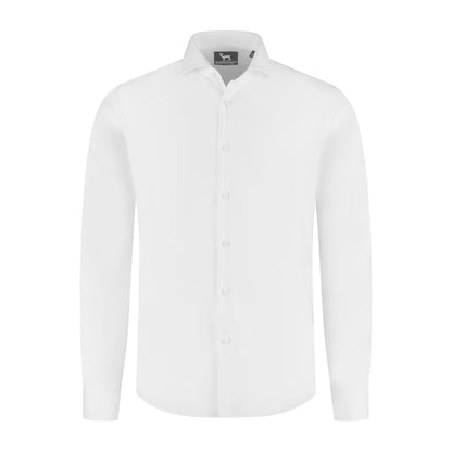 GENTS Blumfontain NOS structuur wit non-iron overhemd in katoen-structuur, modern-fit, wit.
