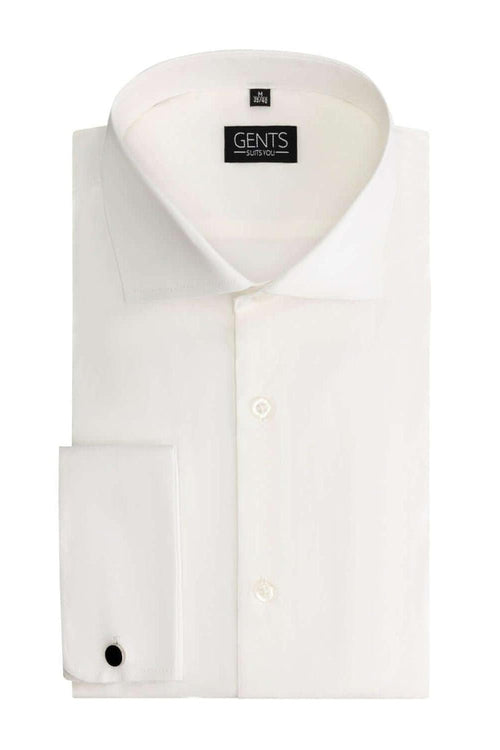 GENTS dubbele manchet ecru