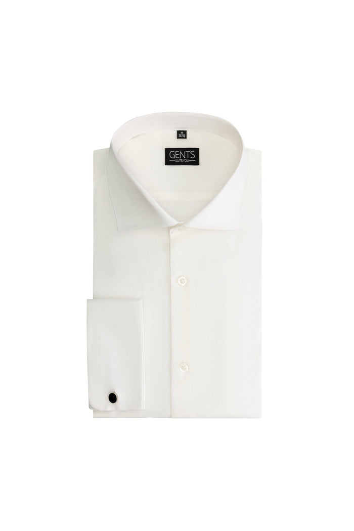 GENTS dubbele manchet ecru