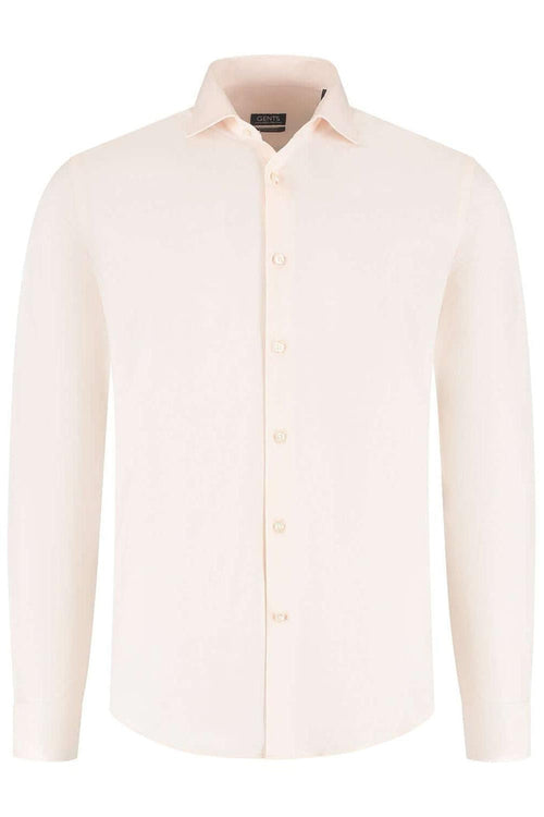 GENTS knit pique lichtroze katoenen pique overhemd ademend in lichtroze kleur.