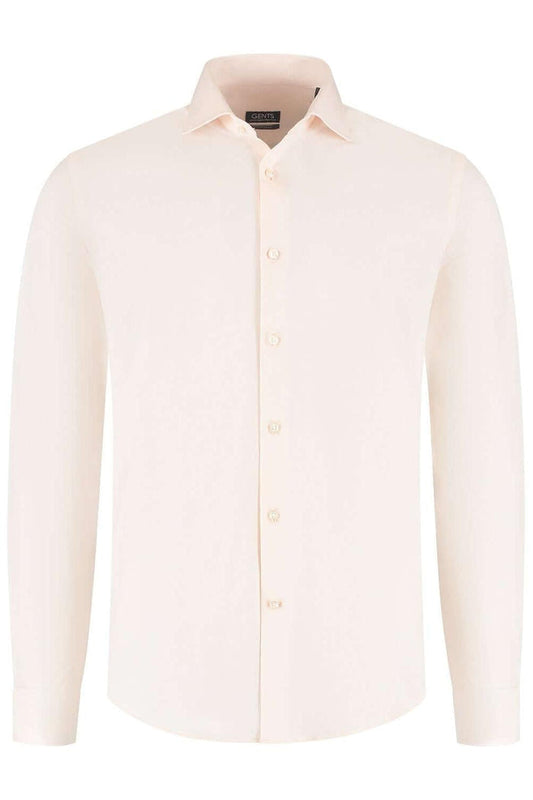 GENTS knit pique lichtroze katoenen pique overhemd ademend in lichtroze kleur.