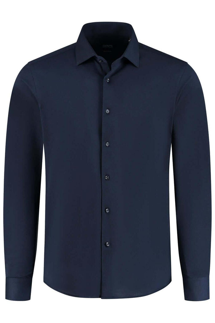 GENTS knit pique navy