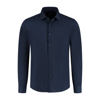 GENTS knit pique navy