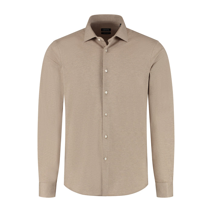 GENTS knit pique zand
