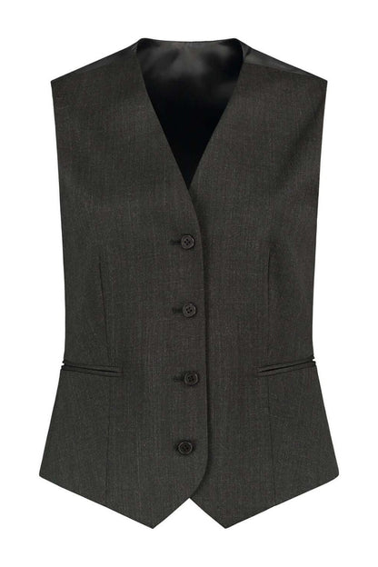 GENTS Mix Match Vest PW AN in dark fabric with a sleek design and modern buttons for stylish comfort.