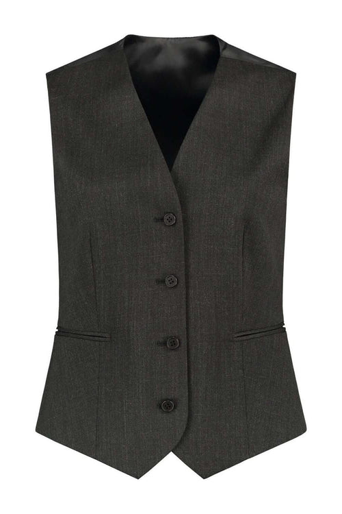 GENTS Mix Match Vest PW AN in dark fabric with a sleek design and modern buttons for stylish comfort.