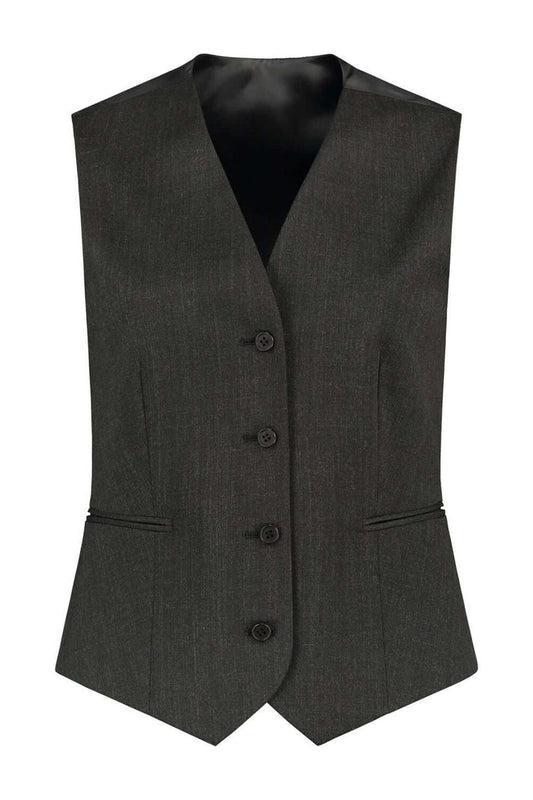 GENTS Mix Match Vest PW AN in dark fabric with a sleek design and modern buttons for stylish comfort.