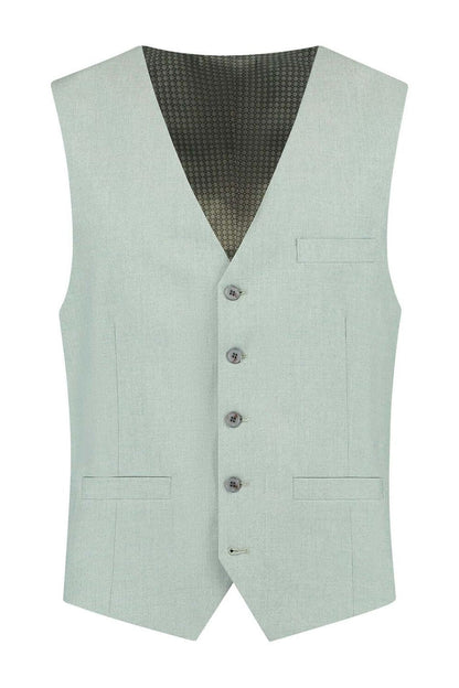 Gilet dusty groen, lichtgewicht gilet met waterafstotende finish in dusty groen, modieus en praktisch.
