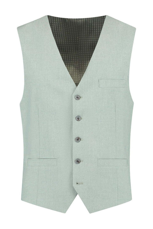 Gilet dusty groen, lichtgewicht gilet met waterafstotende finish in dusty groen, modieus en praktisch.