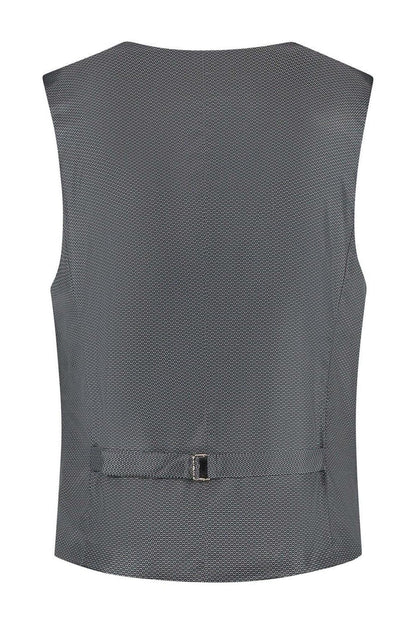 Gilet linnenlook grijs