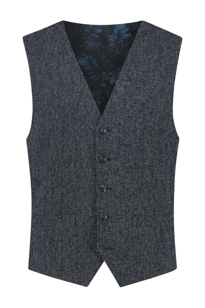 Gilet melange navy