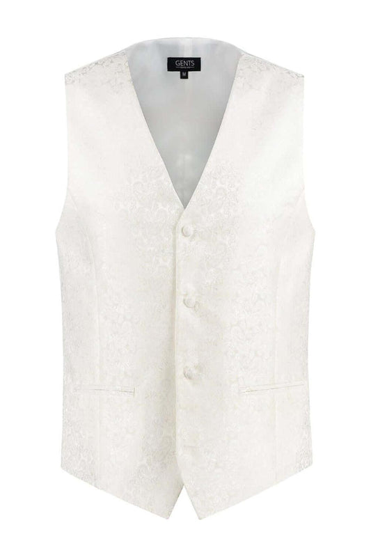 Gilet paisley ecru