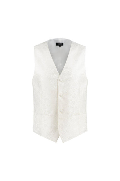 Gilet paisley ecru