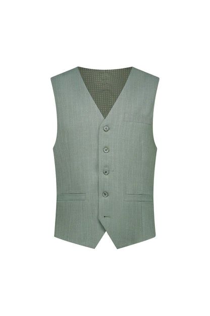 Gilet pinstripe groen