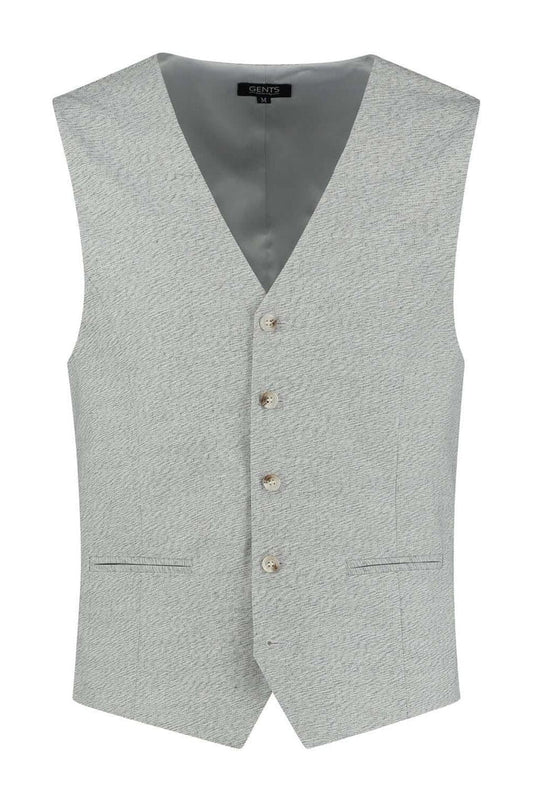 Gilet slubgaren beige