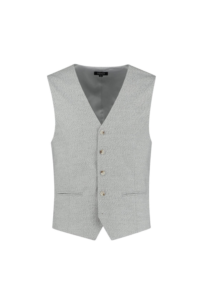Gilet slubgaren beige