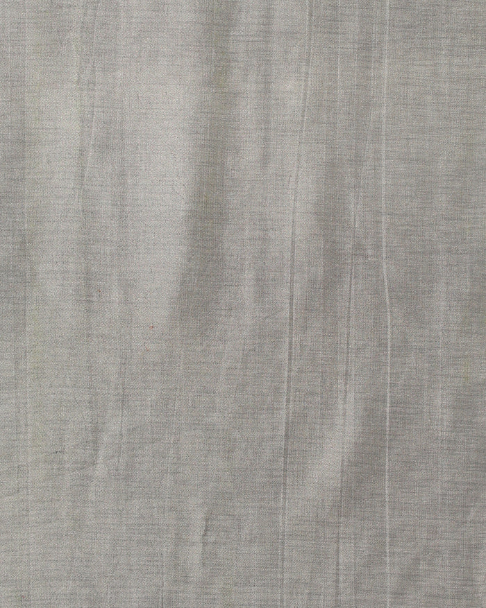 Indiehaat | Kashmiri Silk Printed Saree White & Green