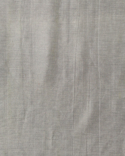 Indiehaat | Kashmiri Silk Printed Saree White & Green
