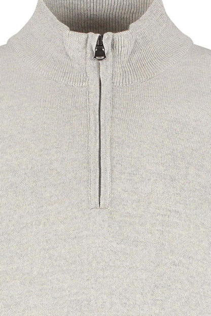 Halfzip merinoblend alugrey
