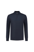 Halfzip merinoblend navy