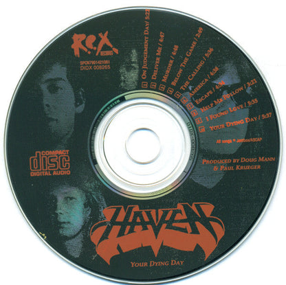 HAVEN - YOUR DYING DAY (*NEW-CD, 1990, R.E.X.) Sealed Original Issue