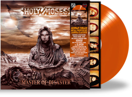 HOLY MOSES - MASTER OF DISASTER (*NEW-Orange Vinyl-EP, 2024, Brutal Planet Records) Ferocious Thrash Metal!