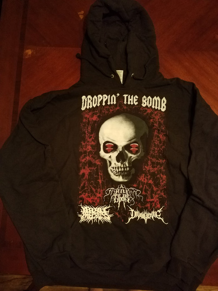 HOODIE "DROPPING THE BOMB" TOUR (Bombworks Records) A HILL TO DIE UPON