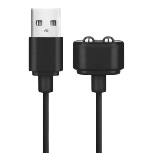 Încărcător jucarii erotice SATISFYER, cablu magnetic de încărcare, cu mufă USB, culoare negru