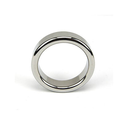 Inel pentru penis Bound to Please - Metal Cock Ring, din metal, argintiu, 40 mm