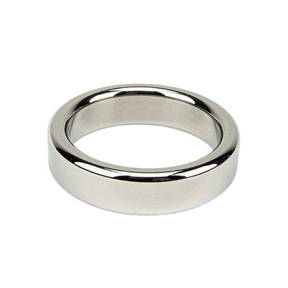 Inel pentru penis Bound To Please - Metal Cock Ring, din metal, argintiu, 50 mm