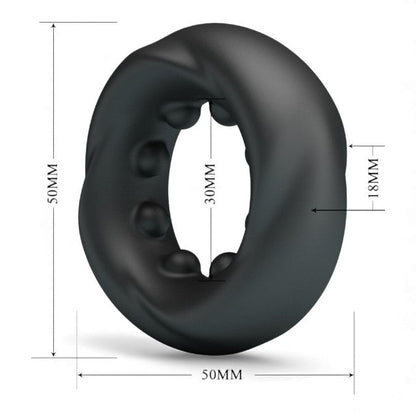 Inel pentru penis CRAZY BULL Daquez, cu design ergonomic, din silicon, rezistent la apă, diametru intern 30 mm (model 4)