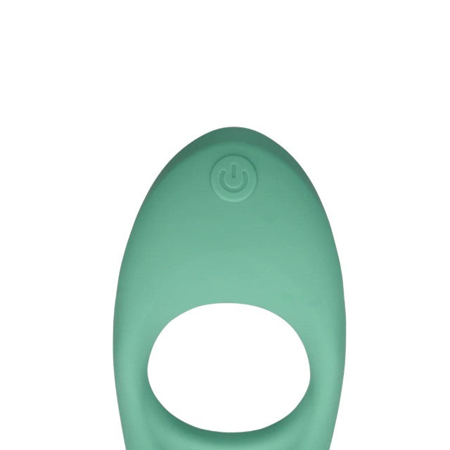 Inel pentru penis LOVELINE Pointed Cock Ring, din silicon ultra moale, pentru susținerea erecțiilor, culoare verde