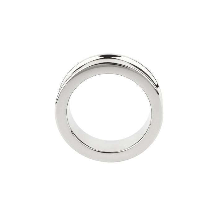 Inel pentru penis MR. STEEL The Imperator C-Ring, din oțel inoxidabil, diametru 4 cm (mic), argintiu