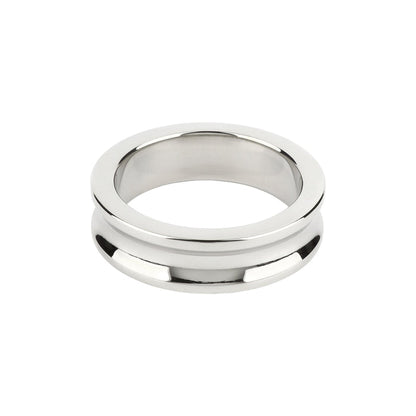 Inel pentru penis MR. STEEL The Imperator C-Ring, din oțel inoxidabil, diametru 4.5 cm (mare), argintiu
