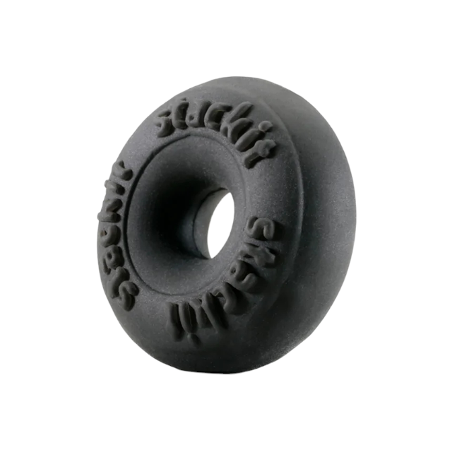 Inel pentru penis PERFECT FIT StackIt, flexibil, material ultra moale TPR SilaSkin, diametru 1 cm, culoare negru