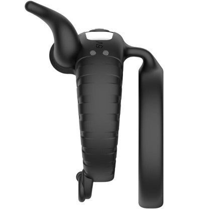 Inel vibrator pentru penis ARMONY Bull’s Passion, 10 functii de vibratie, rezistent la apa, negru
